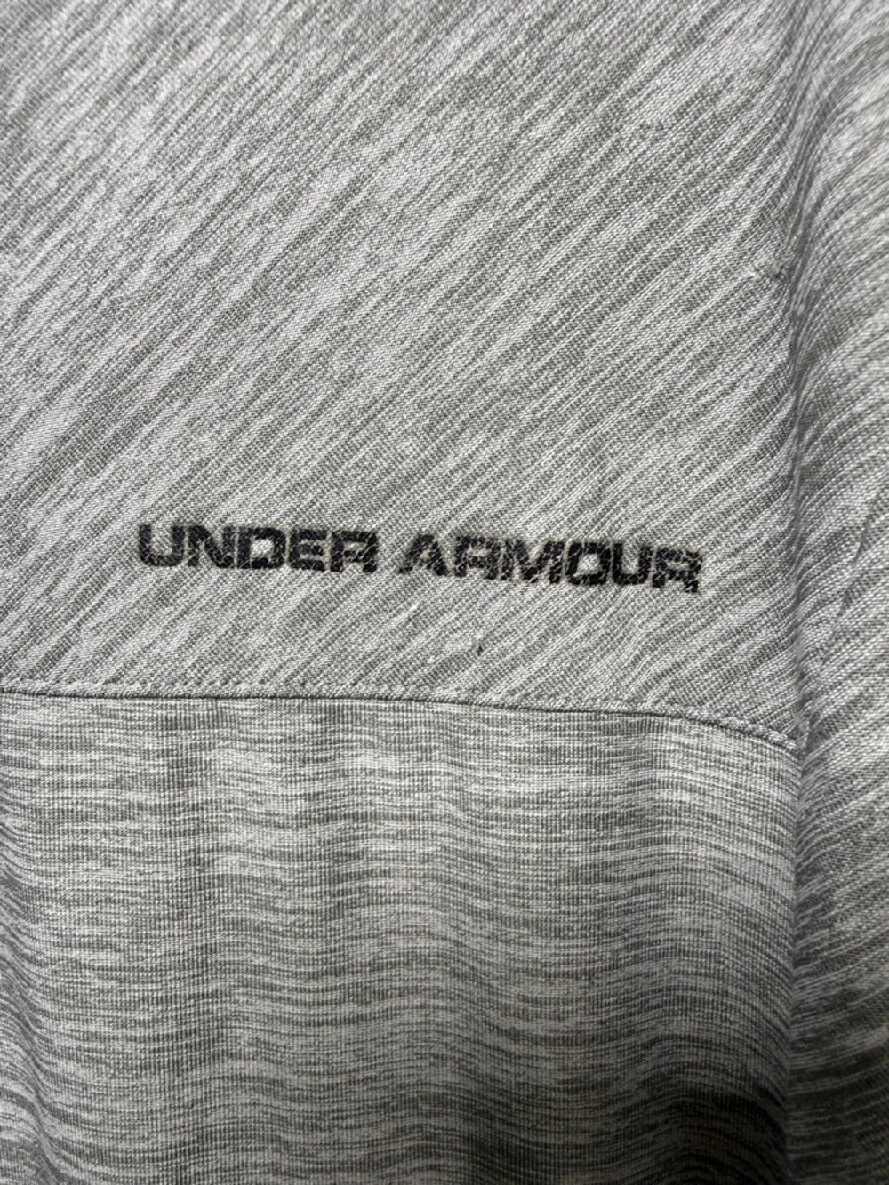 Under Armour HeatGear Polo Gray Loose Fit Performance Golf Shirt Mens LG